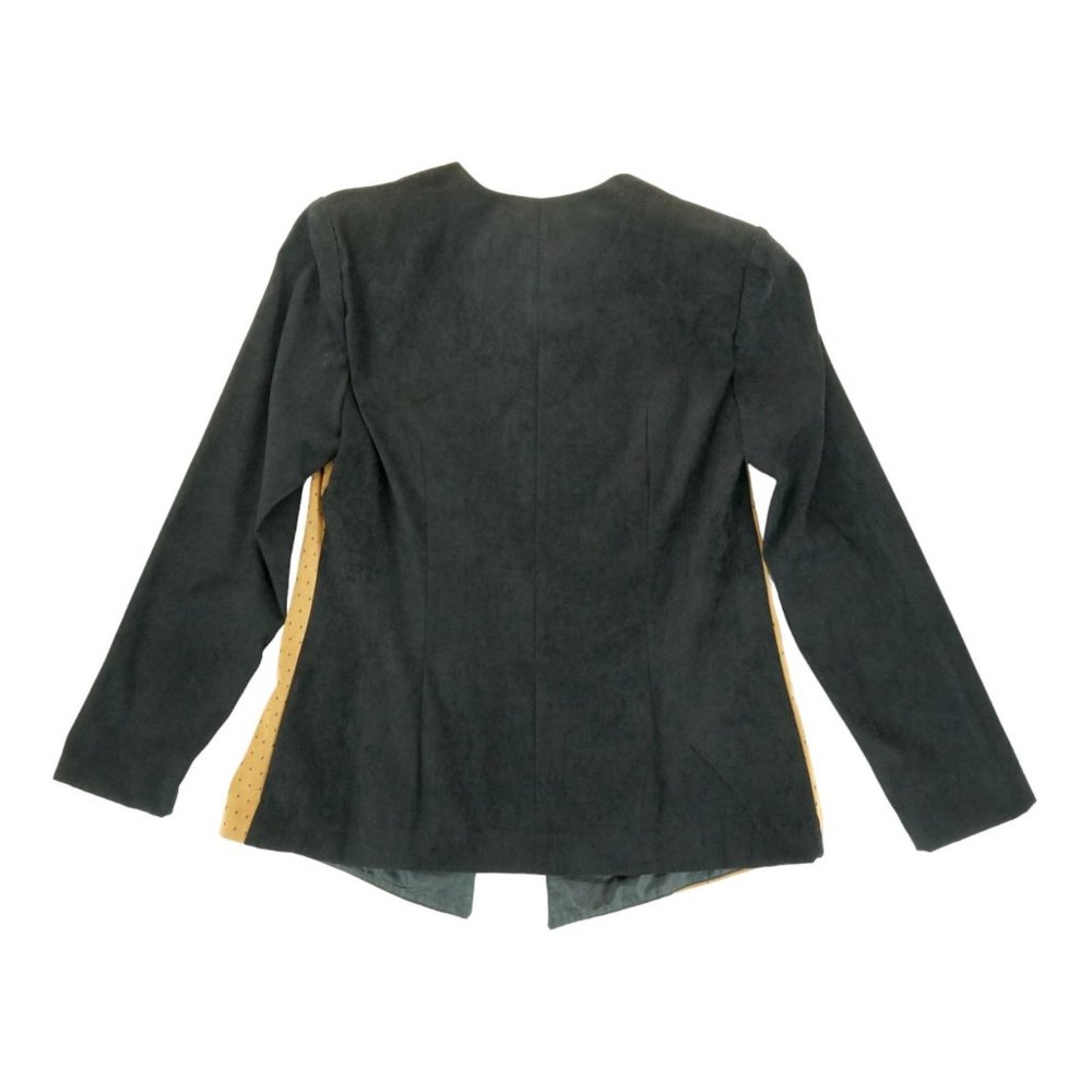 Karin Stevens Vintage 1990's Button Front Women's Jacket Blazer‎ Brown Size 14 - Picture 6 of 6